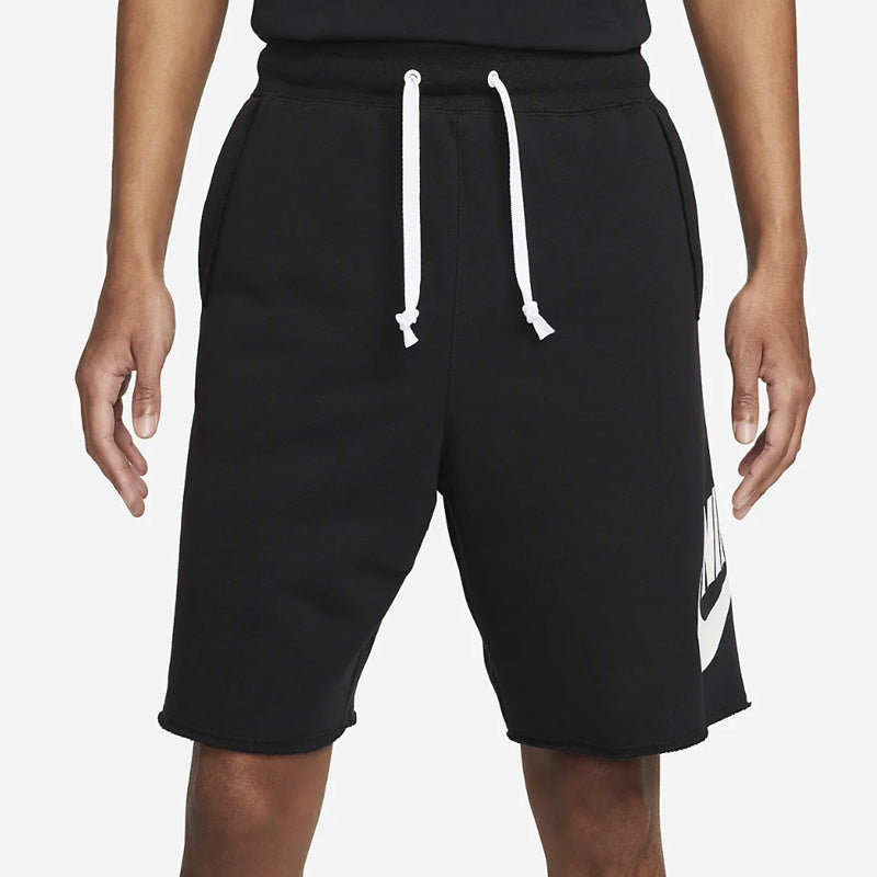 Image of Men's Nike Lacing Breathable Logo Sports Shorts Black DM6817-010