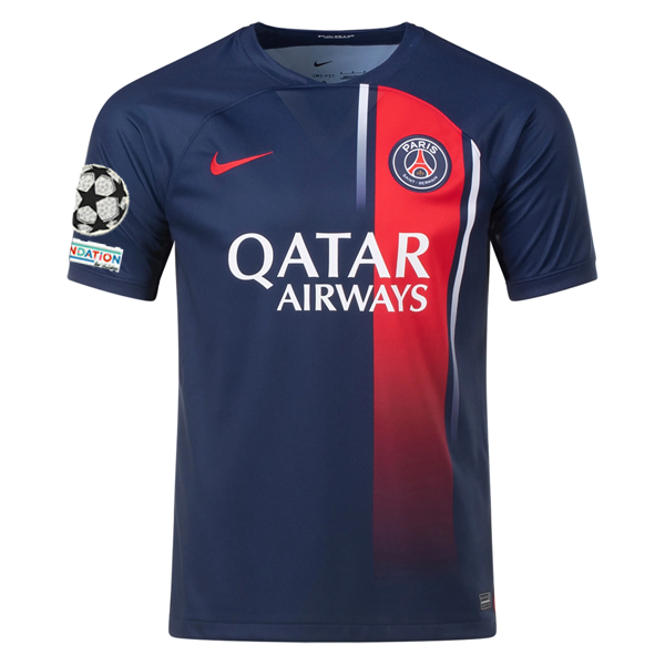 Image of Nike Paris Saint-Germain Fabian Ruiz Home Jersey w/ Champions League Patches 23/