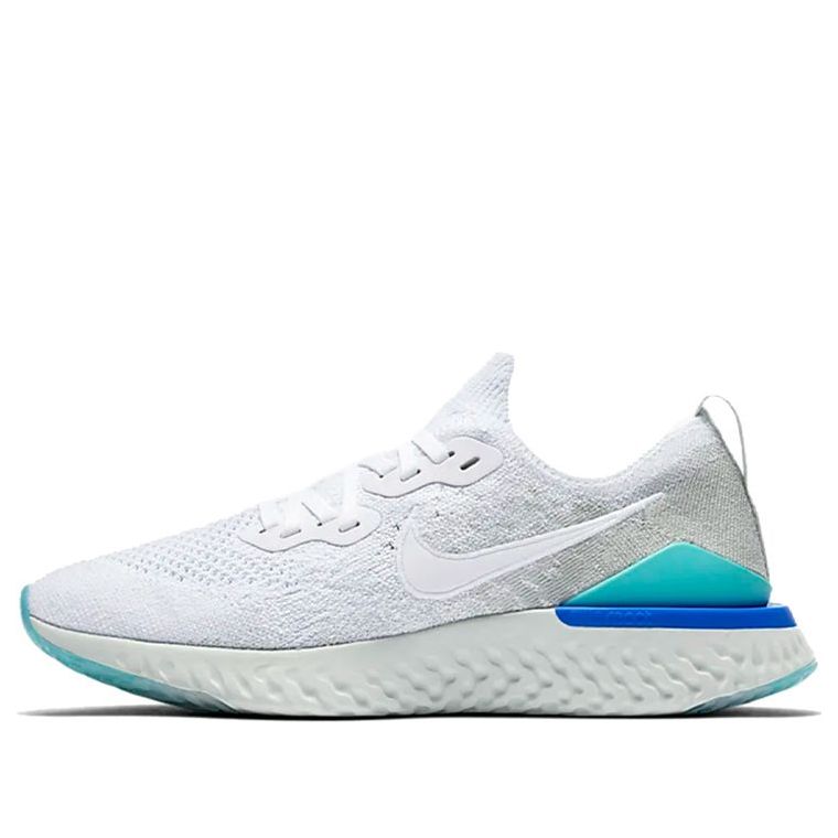 (WMNS) Nike Epic React Flyknit 2 'White Light Aqua' BQ8927-105