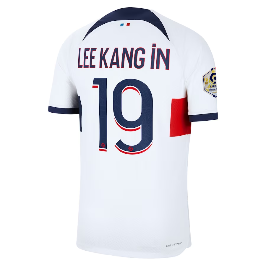 Nike Paris Saint-Germain Authentic Lee Kang In Match Vaporknit Away Jersey w/ Li