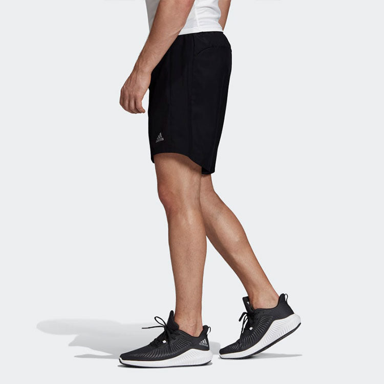 Image of adidas Run It Short Quick Dry Running Sports Shorts Black FS9808