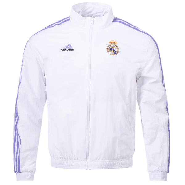 adidas Real Madrid Reversible Anthem Jacket (White)