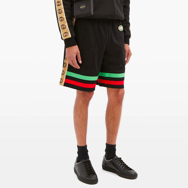 Image of GUCCI GG Stripe Shorts 'Black' 625344-XJCNQ-1082