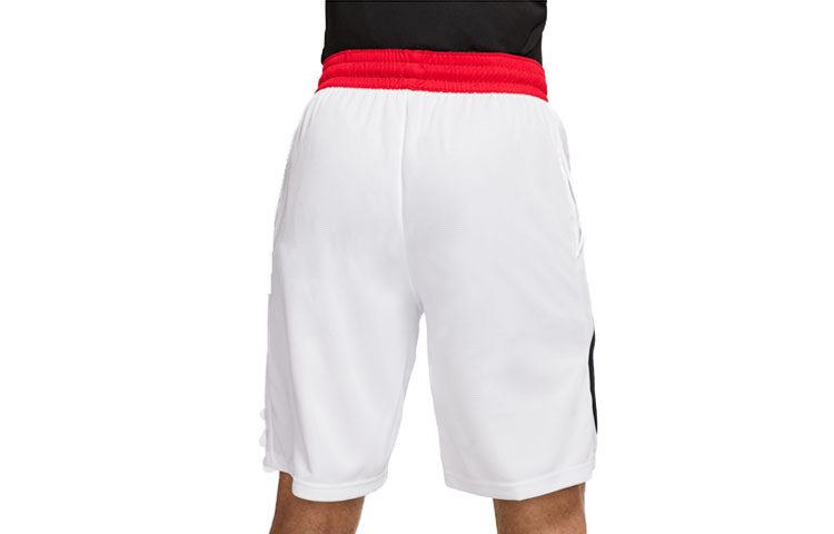 Image of Men's Nike Logo Printing Elastic Waistband Casual Shorts White DQ1169-100