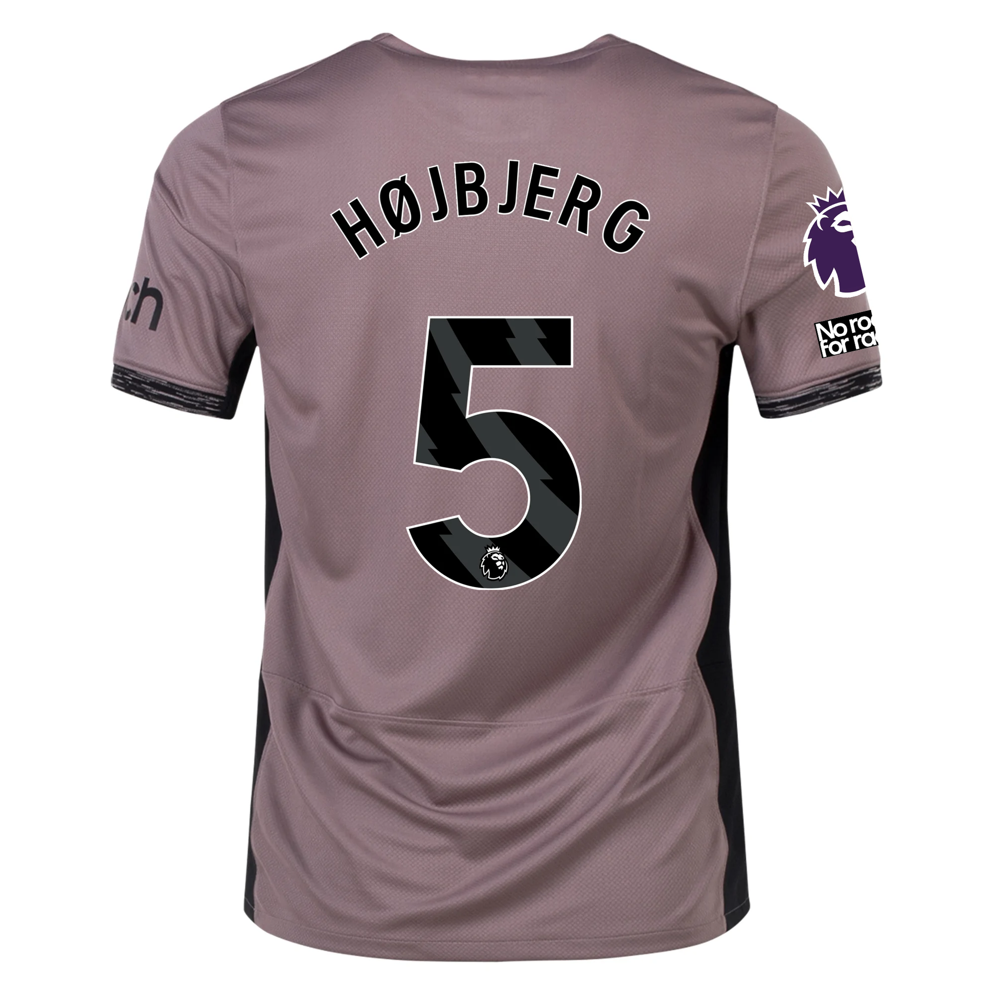 Nike Tottenham Emile Hojbjerg Third Jersey w/ EPL + No Room For Racism Patches 2