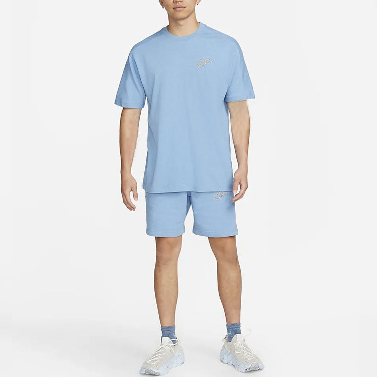 Image of Men's Nike Solid Color Casual Sports Shorts Netherlands Blue DM5636-469