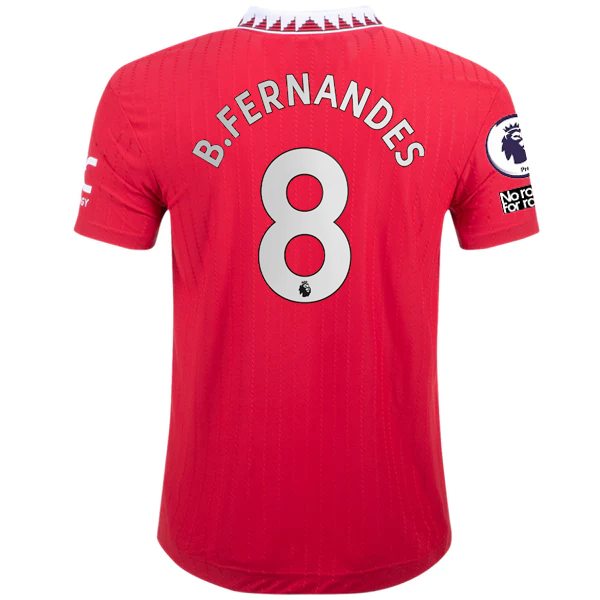 adidas Manchester United Authentic Bruno Fernandes Home Jersey w/ EPL + No Room