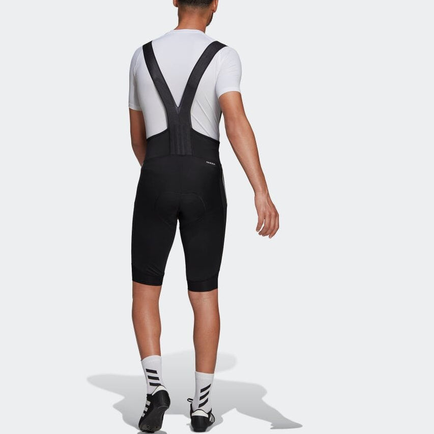 Image of Men's adidas Solid Color Side Stripe Logo Shorts Black GP8636