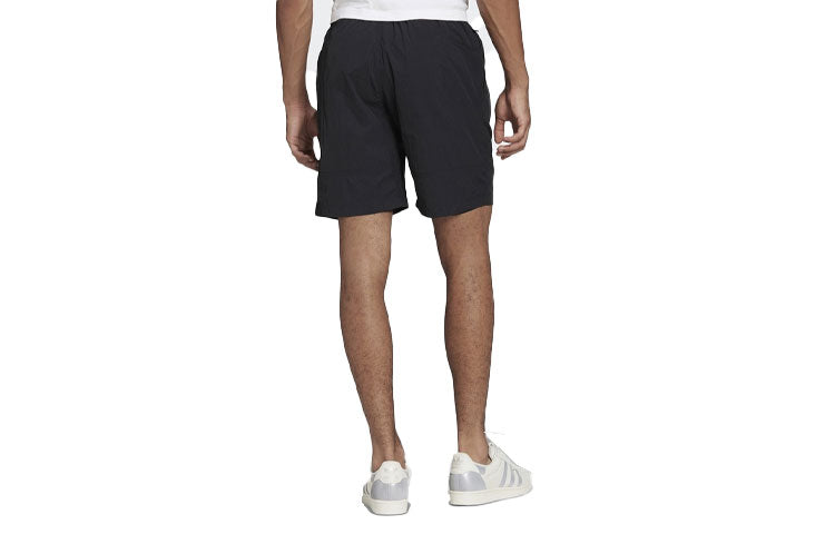 Image of adidas originals Solid Color Cotton Sports Breathable Shorts Black HF4767