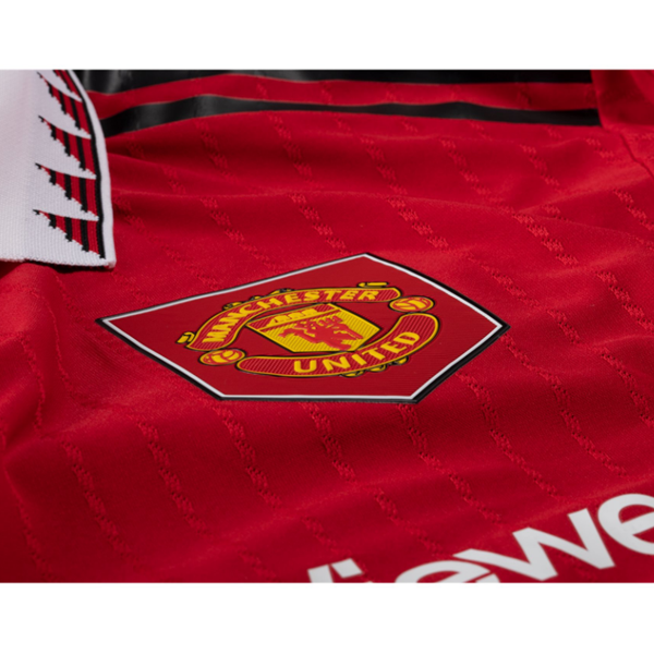 Image of adidas Manchester United Lisandro Martínez Authentic Home Jersey w/ Europa Leagu