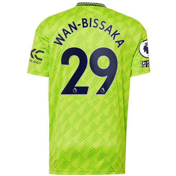 adidas Manchester United Aaron Wan-Bissaka Third Jersey w/ EPL + No Room For Rac