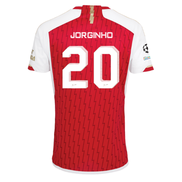 Image of adidas Arsenal Jorginho Home Jersey 23/24 w/ Champions League Patches (Better Sc