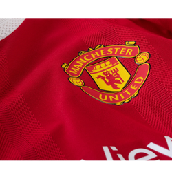 Image of adidas Authentic Manchester United Home Jersey w/ EPL + No Room For Racism Patch