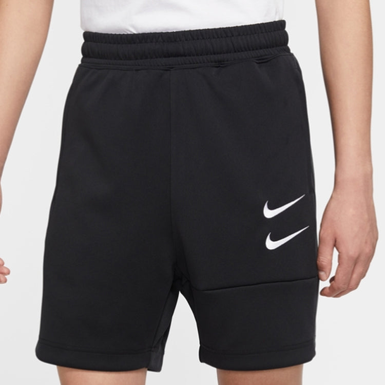Image of Nike Sportswear Swoosh Casual Sports Shorts Black CU3912-010