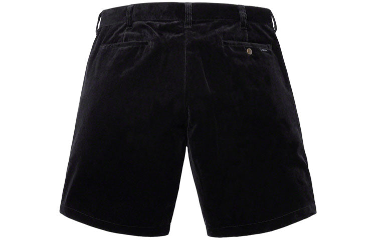 Image of Supreme SS19 Rope Corduroy Work Short Cargo Shorts Unisex Black SUP-SS19-10055