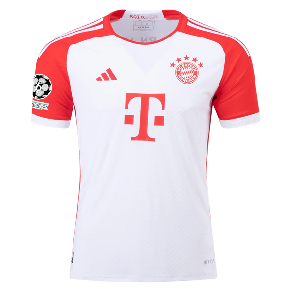 adidas Bayern München Authentic Leroy Sané Heimtrikot mit Champions League-Aufnäher