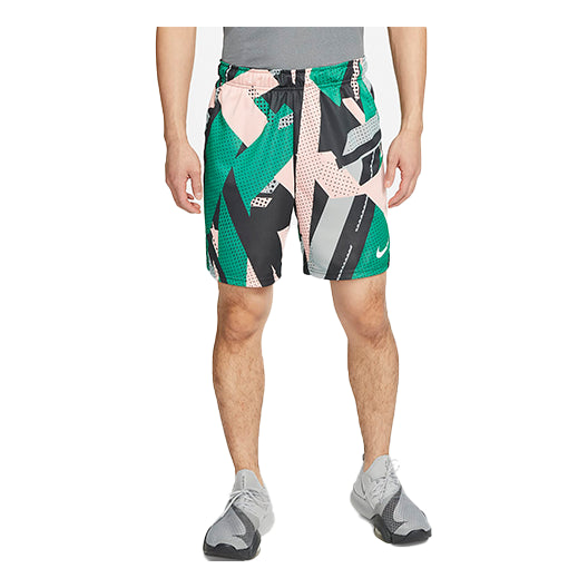 Image of Men's Nike Knit Printing Training Shorts Bleach Coral DM6677-697