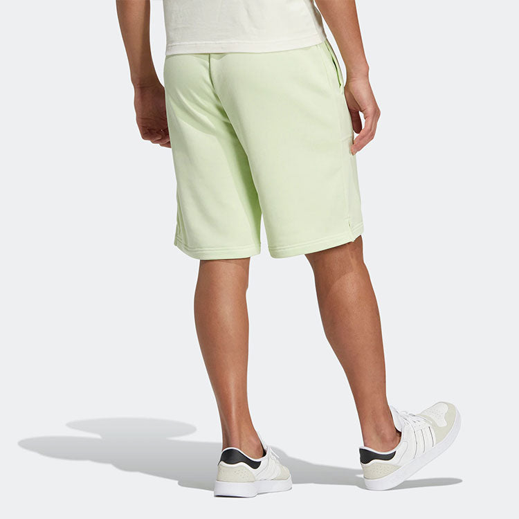 Image of adidas neo Solid Color Lacing Casual Straight Shorts Unisex light green HS6823