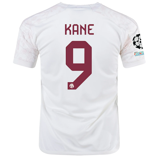 Image of adidas Bayern Munich Harry Kane Third Jersey w/ Champions League Patches 23/24 (