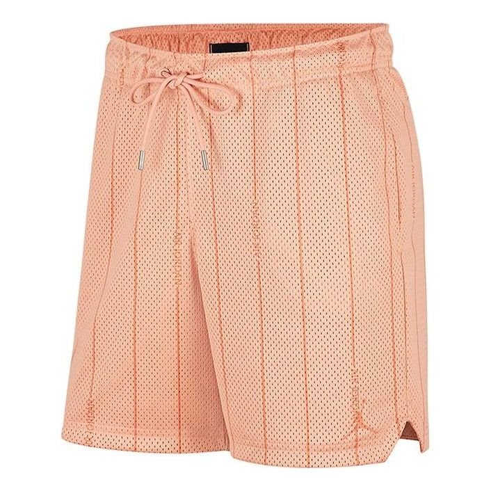 Image of Men's Air Jordan Essentials Solid Color Mesh Sports Shorts Light Madder Brown DM