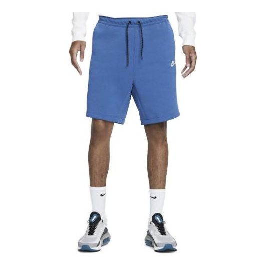Image of Nike Sportswear Tech Fleece Shorts 'Dark Marina Blue' CU4503-407