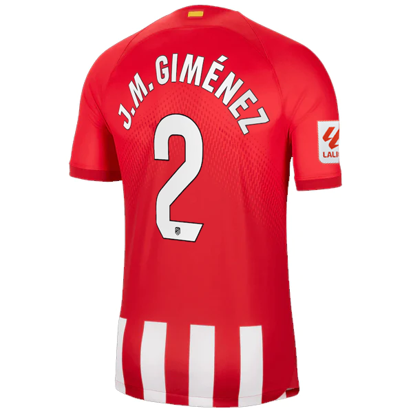 Nike Atletico Madrid José María Giménez Heimtrikot mit La Liga Patch 23/24 (Spor