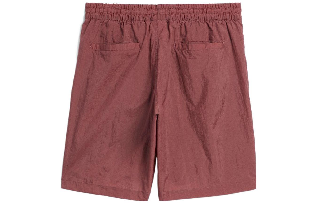 Image of adidas Solid Color Elastic Waistband Straight Shorts Japanese Version Unisex Dee