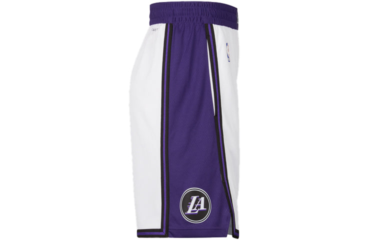 Image of Nike Nba Los Angeles Lakers Short 'White Purple' DO9661-100