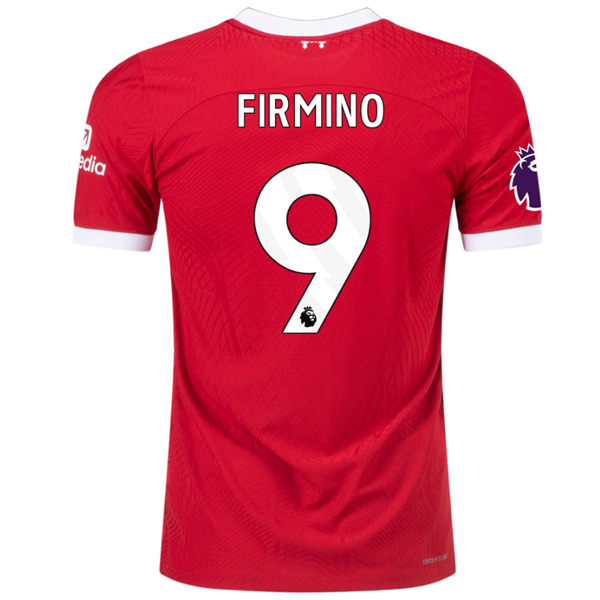 Nike Liverpool Authentic Roberto Firmino Vaporknit Match Home Jersey w/ EPL + No