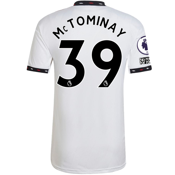 Image of adidas Mancheser United Scott McTominay Away Jersey w/ EPL +No Room For Racism P