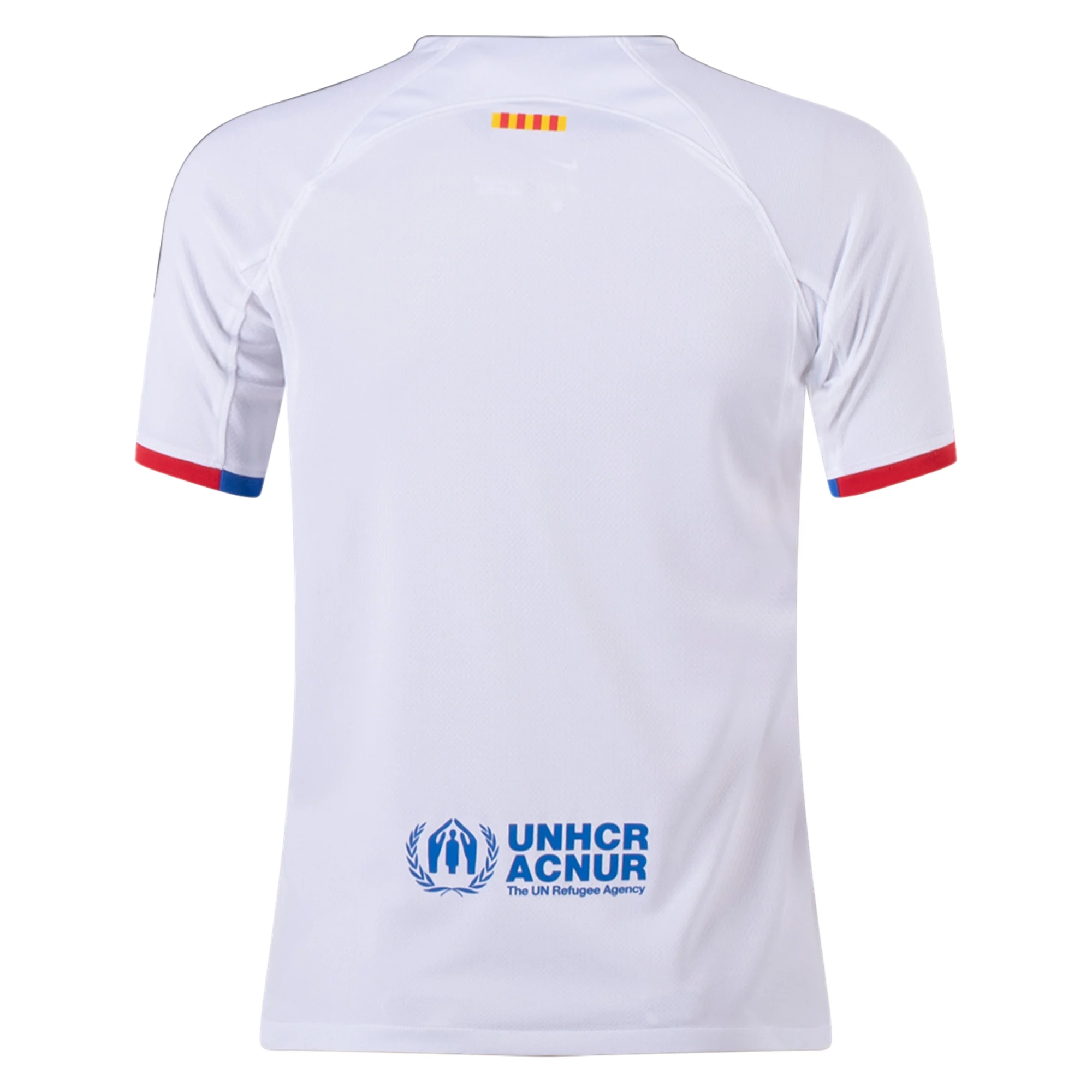 Image of Nike Youth Barcelona Away Jersey 23/24 (White/Royal Blue)