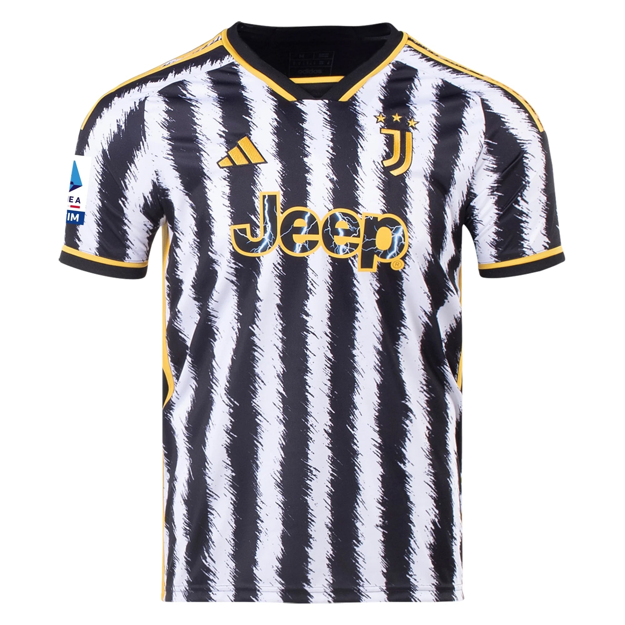 Image of adidas Milik Juventus Home Jersey w/ Serie A Patch 23/24 (Black/White)