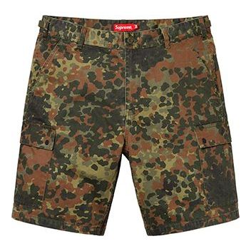Image of Supreme SS19 Cargo Short Casual Shorts Unisex Green Camouflage SUP-SS19-944
