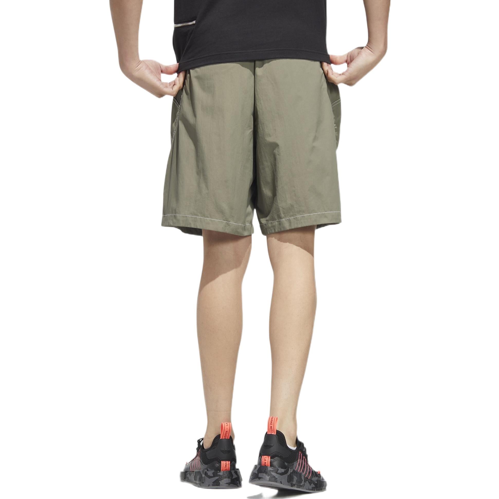 Image of adidas originals Solid Color Casual Sports Shorts Green HM8002