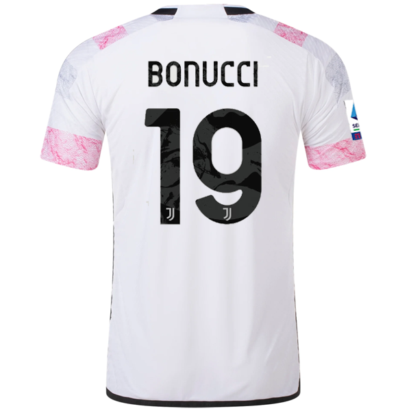 adidas Juventus Authentic Leonardo Bonucci Away Jersey w/ Serie A Patch 23/24 (W