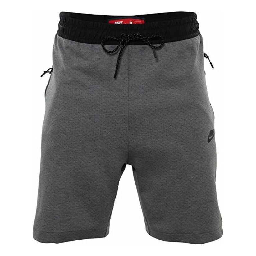 Image of Nike Tech Fleece Zip Short 'Carbon Heather Black' 833935-091