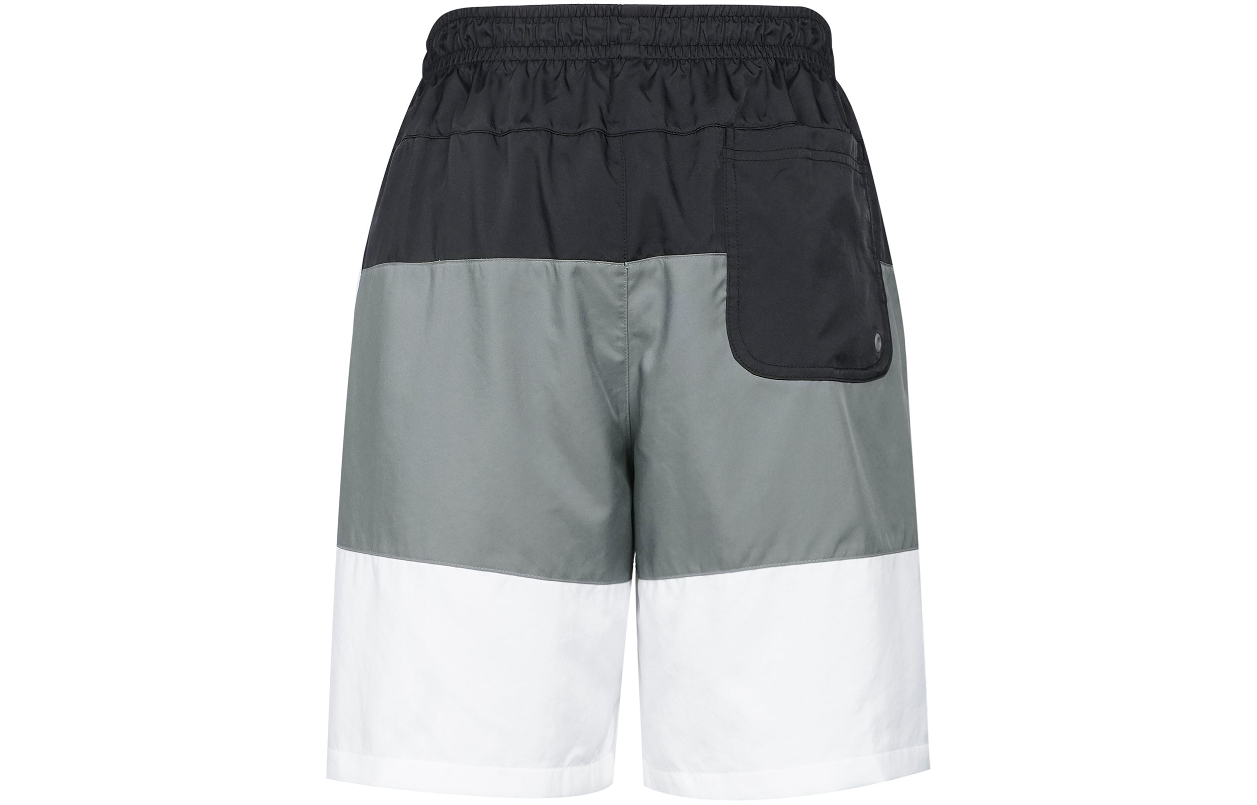 Image of Men's Nike Contrast Color Stitching Small Label Woven Sports Shorts Black DQ2427