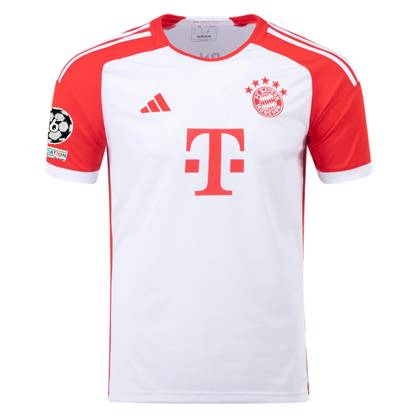 Image of adidas Bayern Munich Dayot Upamecano Home Jersey 23/24 w/ Champions League Patch