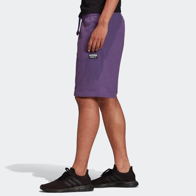 adidas originals Logo Printing Running Sports Shorts Purple FM2237