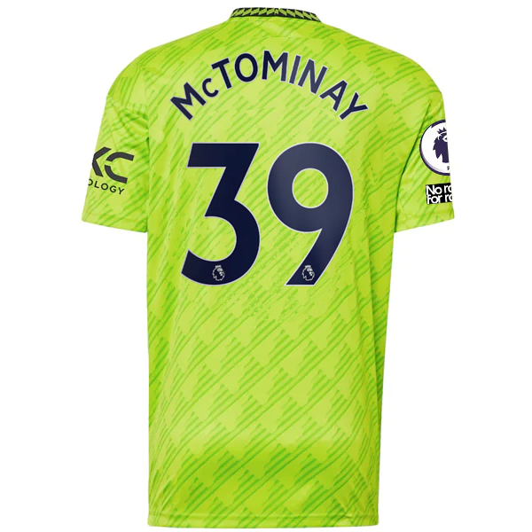 Image of adidas Manchester United Scott McTominay Third Jersey w/ EPL + No Room For Racis