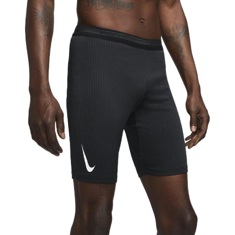 Image of Men's Nike Solid Color Logo Printing Slim Fit Sports Shorts Black DA1429-010