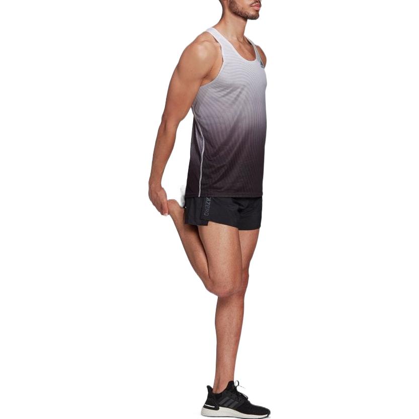 Men's adidas Solid Color logo Printing Casual Shorts Black HA3690