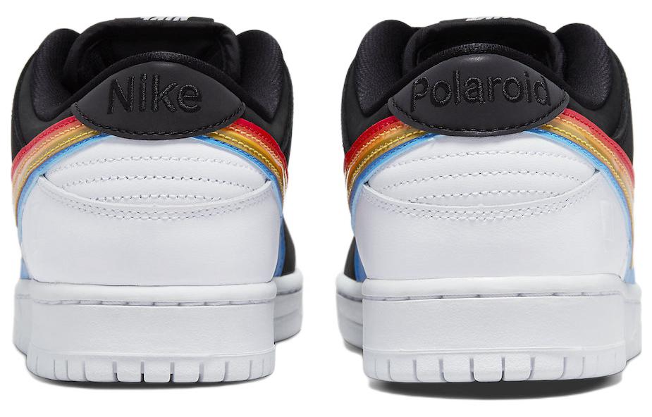 Image of Polaroid x Nike SB Skateboard Dunk Low 'Black White Red' DH7722-001