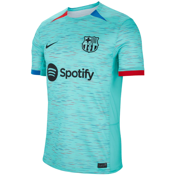 Image of Nike Barcelona Third Jersey 23/24 (Light Aqua/Royal Blue)