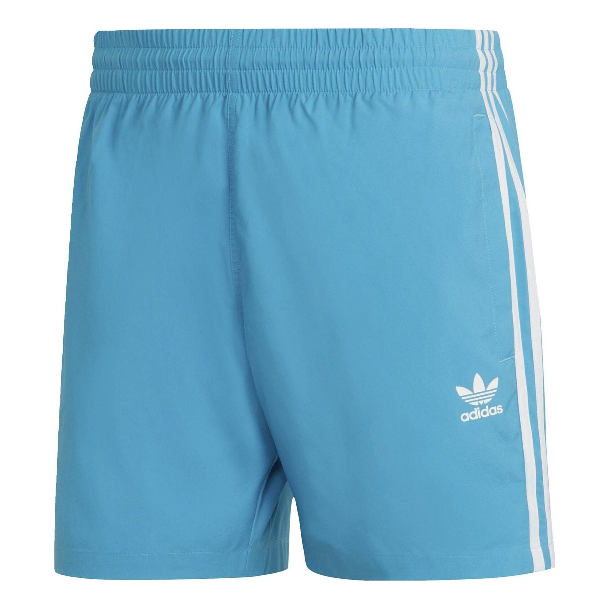 adidas originals ADICOLOR TRACE Classic Logo Printing Straight Shorts Blue HB953