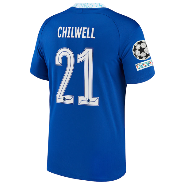 Nike Chelsea Ben Chilwell Home Jersey w/ Champions League + Club World Cup Patch