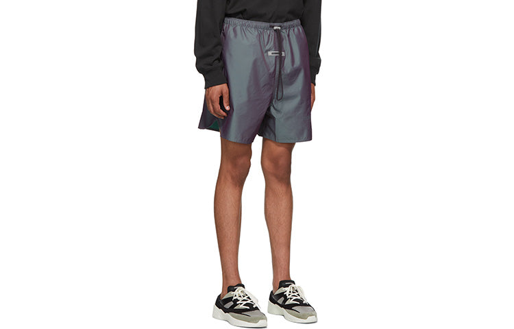 Image of Fear of God Essentials SS20 Nylon Running Shorts Iridescent FOG-SS20-777