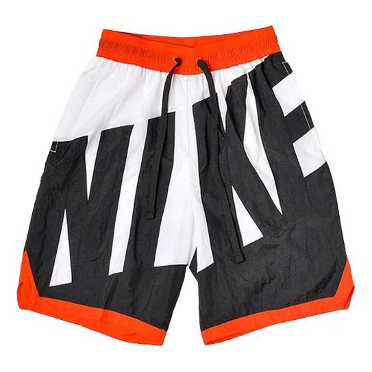 Image of Nike NK Dry Short Throwback logo 'Black White Red' AT3165-101