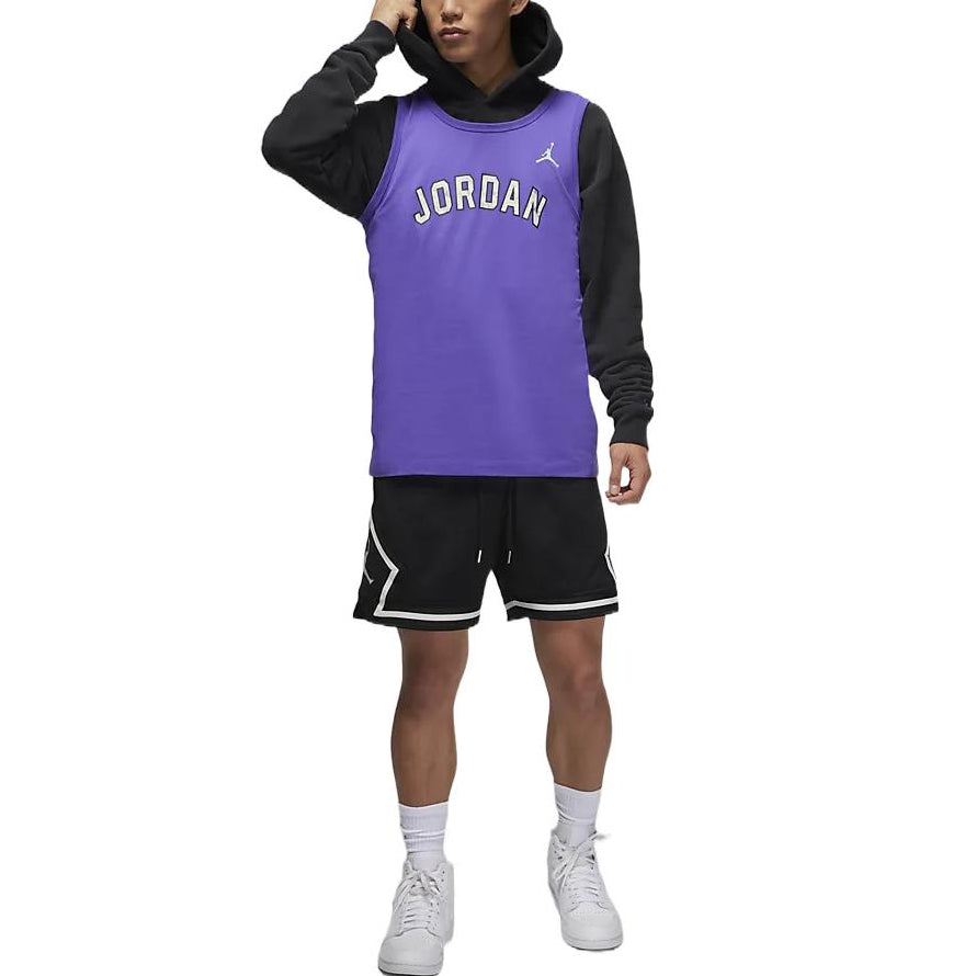 Image of Men's Air Jordan SS22 Casual Mesh Straight Loose Black Shorts DM1369-010