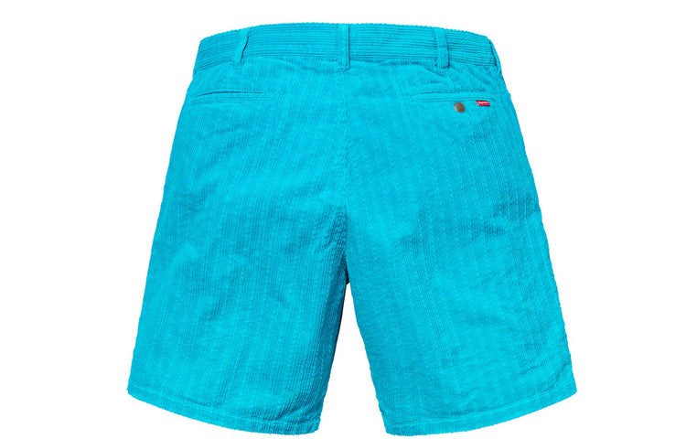 Image of Supreme SS19 Rope Corduroy Work Short Cargo Shorts Blue SUP-SS19-10058